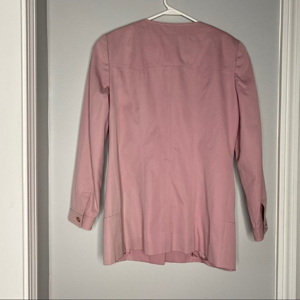 Chanel Pink Button Down Spring Long Jacket - Picture 8 of 11